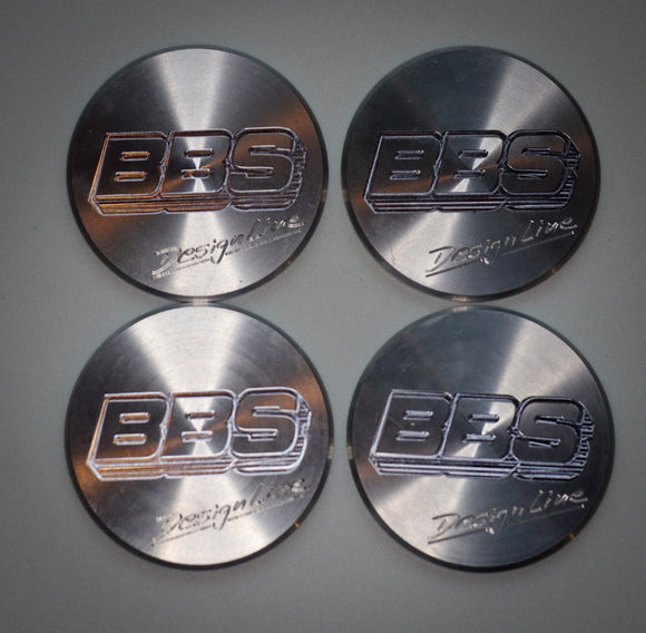 Billet 70 mm BBS Designline Center Cap Emblems